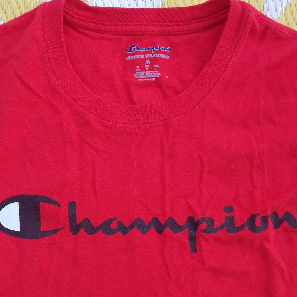 Champion Red Men's size M sleeveless tshirt shirt Workout athletic Tank Top